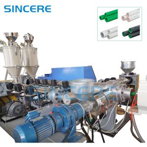 Custom Plastic Pipe Extrusion Line Machinery With SIEMENS Motor