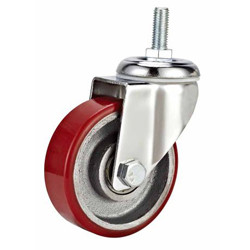 Buy cheap Threaded stem PU cast iron Caster from wholesalers