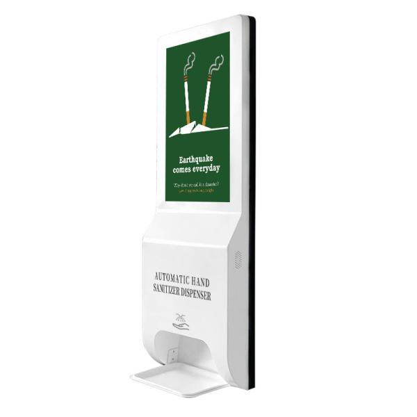 Quality 21.5" 1920*1080 Advertising Kiosk Hand Sanitizer Dispenser for sale