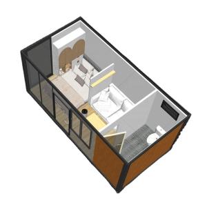 Fast Assembly Flat Pack Container Prefab House With Steel Sandwich Panel