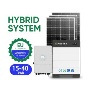 Stackable home energy storage 15kwh - 40kwh rack LifePo4 for solar panel hybrid