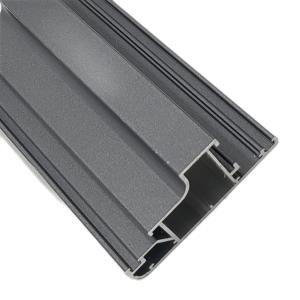 China High Formability Wood Grain Aluminum Extrusion Profile 1.2mm 1.4mm on sale