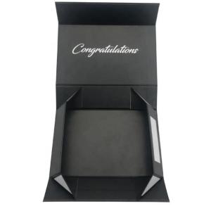 Buy cheap Paperboard Foldable Cardboard Gift Boxes Matt Lamination Black Magnetic Pantone from wholesalers