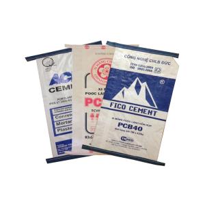 China Empty Gusseted Polypropylene Bags Laminated PP Woven Bag Cement on sale