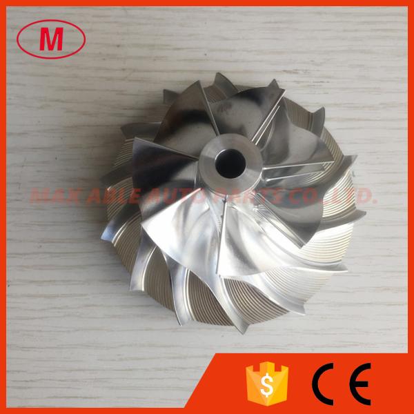 Quality S300 57.12/84.62mm 7+7 blades 174424 turbo billet/milling/aluminum compressor wheel for sale