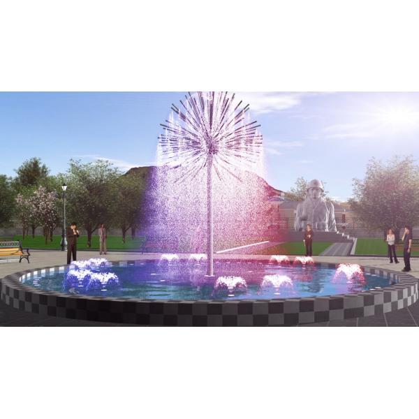 Electricity Powered Stainless Steel Spray Jet Fountain For Customer Requirements