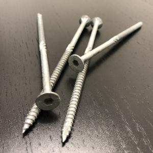 Buy cheap 150 mm Batten Screws Bugle Head Hex Stocket Drive With 4 Ribs & Fast Thread & Type 17 Mirror Polished Deck Screws from wholesalers