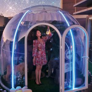 Buy cheap PC Clear Dome House 6m Geodesic Dome House  With Aluminium Material from wholesalers