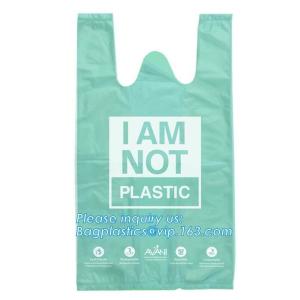 Buy cheap ok compost home certified 100% biodegradable nappy sacks with handle, Strong and durable Baby nappy sacks Made in China from wholesalers