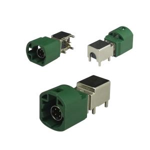 China FAKRA HSD LVDS PCB Mount RF Connector For GPS Telematics Or Navigation on sale