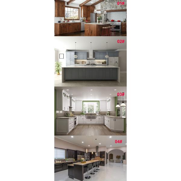 American Style Ready to Assemble White Shaker Style Modular Kitchen Cabinet Solid Wood