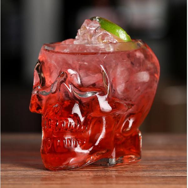 Buy cheap Wine Cocktail Skull Shaped Glass Cup Crystal Creative 80ml 150ml 350ml from wholesalers