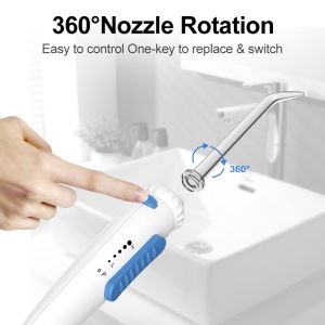 H2ofloss 2024 Ultra Sonic High Frequency Vibration Water Flosser with 1 Year