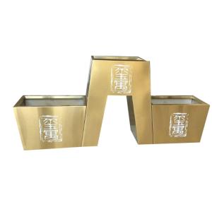 Buy cheap Ourtside steel flower pots planters long and big from wholesalers