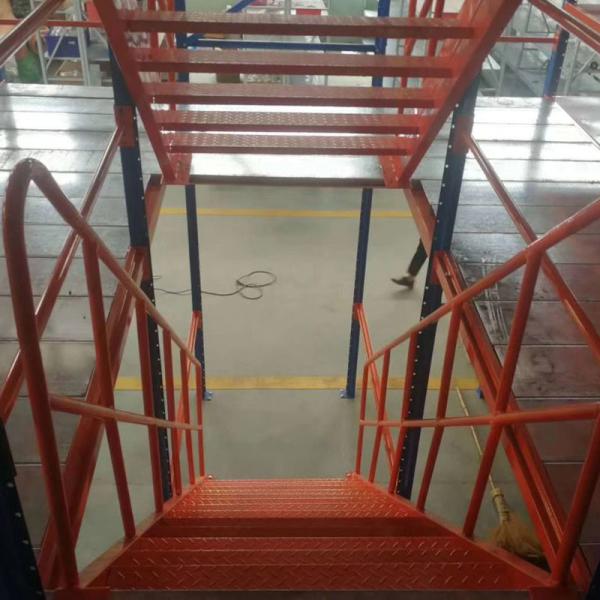 Customized Steel Mezzanine Racking System For Steel Platform In Industrial Warehouse