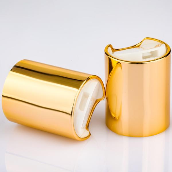 20mm 20/415 Shiny Gold Shiny Silver aluminium pp caps For Shampoo Body Lotion