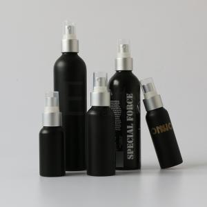 Buy cheap SVHC OD20 Matte Black Shampoo Conditioner Aluminum Cosmetic Bottles from wholesalers