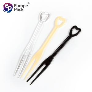 Buy cheap Wholesalehigh quality heart-shaped disposable plastic dessert fork from wholesalers