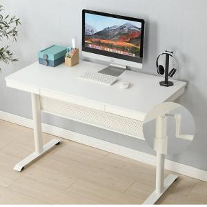 Buy cheap Adjustable Height Recording Studio Table for Girls White Wooden Computer Coffee Table from wholesalers
