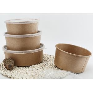 China Disposable kraft paper bowl/PLA container custom ice cream cups on sale