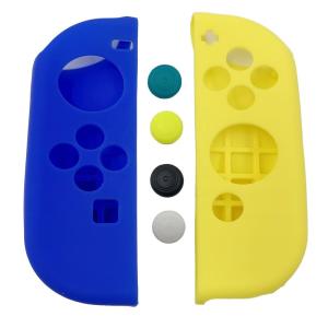 Buy cheap Protective Shock Proof HOXC Silicone Mixed Colors Compatible Protective Case for OLED Switch and Joy-Con Controller with 13 Thumbstick Covers from wholesalers