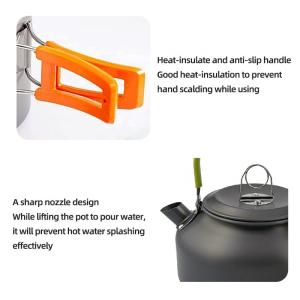 Camping Outdoor Cookware Sets Portable Folding Teapot Set