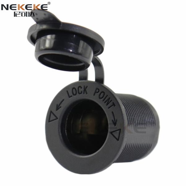 12V DC Marine Power Socket with Flame Retardant Nylon and Copper Material for