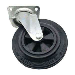 Buy cheap 200mm 8 Inch Rubber Caster Without Brake Garbage Can from wholesalers