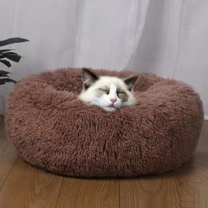 Cushion Polypropylene Plush Round 300g Cat Nest Basket