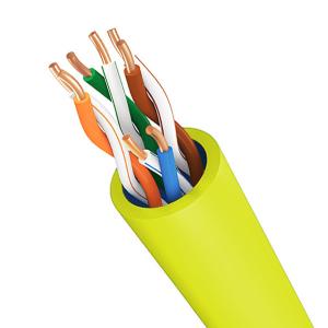 Buy cheap Yellow PVC UTP CAT6A Cable 500MHz 10Gbps Oxygen Free Copper 1000FT from wholesalers