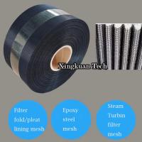 Buy cheap Filter Element Folded Lining Mesh, Epoxy Steel Mesh，Steam Turbine Filter Mesh product