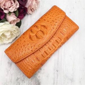 Buy cheap Authentic True Crocodile Skin Women's Long Chic Wallet Female Card Holders Exotic Real Alligator Leather Lady Clutch product