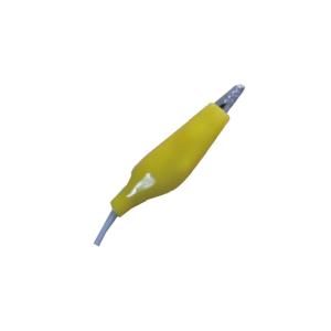 Buy cheap Yellow Cover 1m Crocodile Clip Eeg Electrode Cable Solid Material For Eeg Device from wholesalers