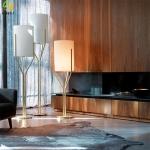 LED Nordic Post Modern Metal Floor Lamp With Sturdy Tree Branch
