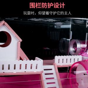 Buy cheap Breathable Large Plastic Double Layer Hamster Cage 37mm Length from wholesalers