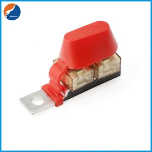 Max 58V DC 30A to 500A M8 5/16'' Dual Stud MRBF Battery Terminal Fuse Block for