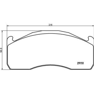 Buy cheap WVA 29151 Disc Brake Pads for VOLVO from wholesalers