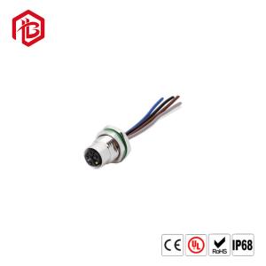 Buy cheap Circular Sensor Waterproof Male Female Connector M12 8Pin X Code Female Panel Rear Mount Solder Type Waterproof IP67 from wholesalers