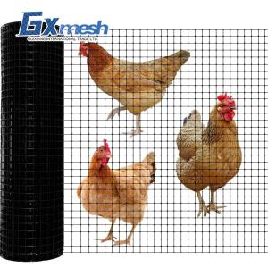 China 0.2m-2m Height Anping Direct Guaranteed Welded Wire Mesh Black PVC 1x1 for Chicken Coop on sale