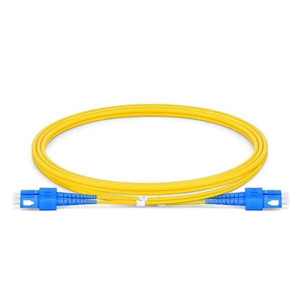 Quality 9 / 125um Single Mode Fiber Patch Cable With SC UPC Connectors And 3M Length for sale