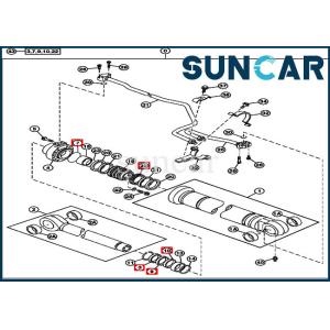 Buy cheap 4485612 Hydraulic Boom Repair Seal Kit For 230CLC John Deere Cylinder Components from wholesalers