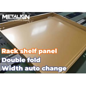 Buy cheap Double Fold Panels Shelf Panel Roll Forming Machine With Consistent Output And Automated Bending System from wholesalers