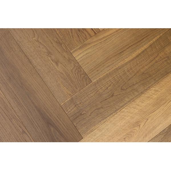 Buy cheap Smoked UV Oiled White Oak Herringbone Parquet Flooring 910x150mm from wholesalers