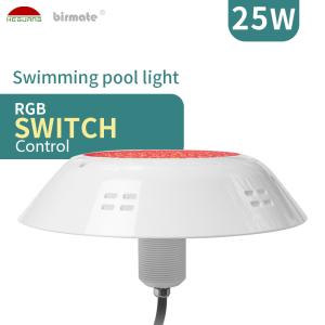 Buy cheap 25W IP68 Waterproof Switch Vinyl Pool Lights Control Round 1200LM from wholesalers