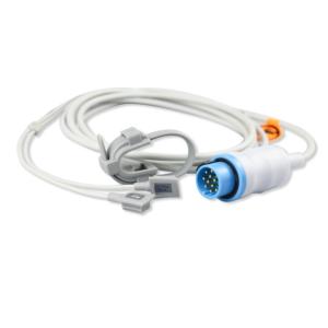 Quality Commercial Reusable Spo2 Sensor Neonate Silicone Wrap Spo2 Probe Sensor 12 Pin Round for sale Buy cheap Commercial Reusable Spo2 Sensor Neonate Silicone Wrap Spo2 Probe Sensor 12 Pin Round product
