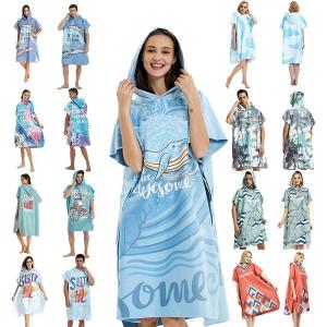 Buy cheap Sand Free Quick Dry Recycled Hooded Towel / Surf Poncho- Adult Size With Pocket from wholesalers