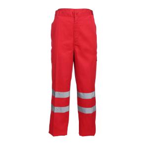 Buy cheap Reflective Strips Patch Pocket Relaxation Red Work Pants from wholesalers