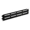 Buy cheap 19'' 2U CAT.5E UTP Unshielded 48 Port Copper Patch Panel With Label Mark, Dual IDC, Black from wholesalers