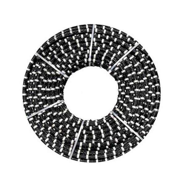 50m Diamond Cutting Wire Saw Granite Marble Stone Quarry 11.5mm Rope Cutting 40pcs Beads /M