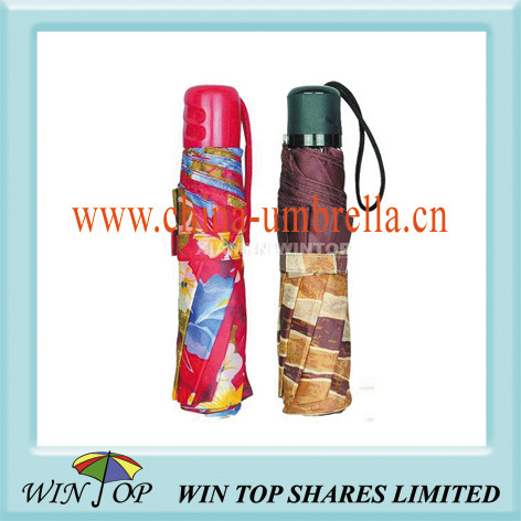 Quality 3 Section Cheap Umbrella Printed Design for sale